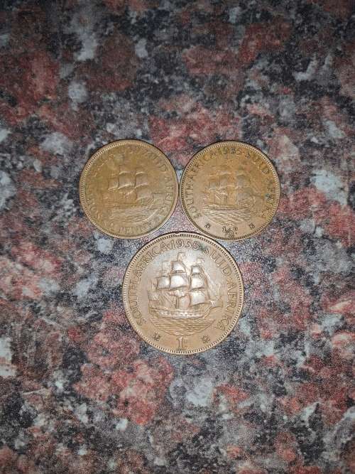1930 & 1935 Half Penny + 1935 Penny Union
