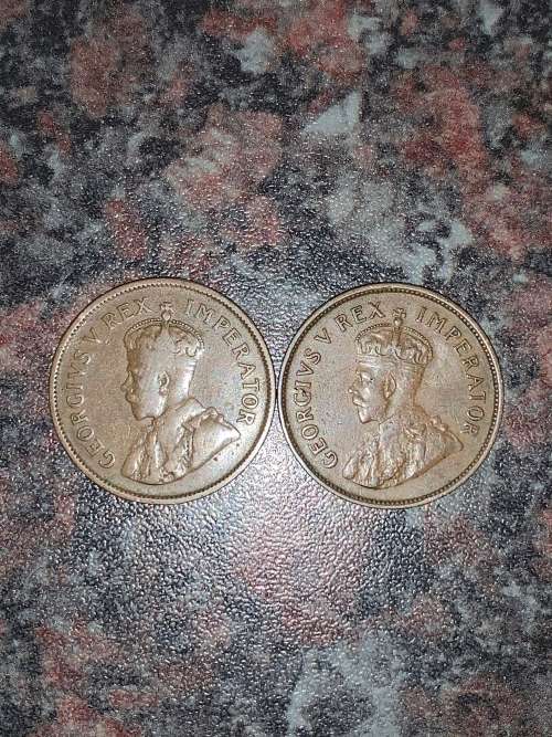 1930 & 1935 Half Penny + 1935 Penny Union