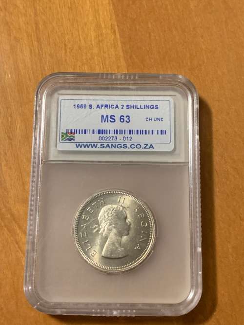 Union Of SA 1960 2Shilling MS63