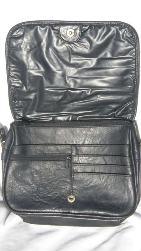 Moda Italia Venezia Black Leather Handbag