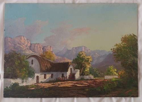 Oil on board - Cape Homestead