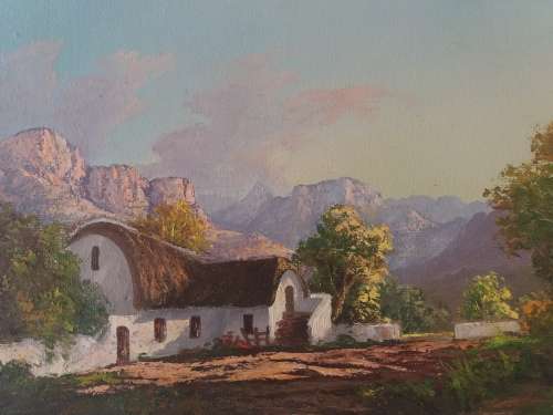 Oil on board - Cape Homestead