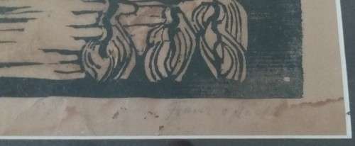 Linocut - Franz von Hacht