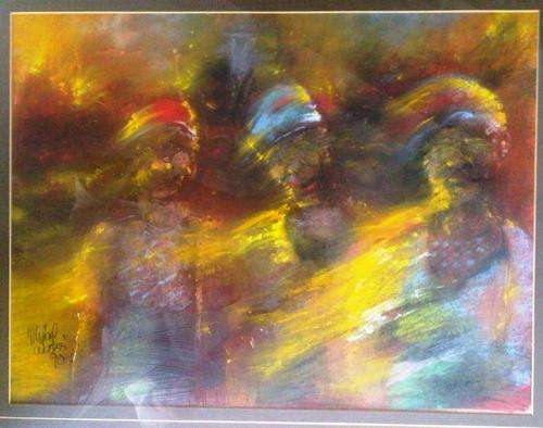Michael Waters - Pastel : 3 figures