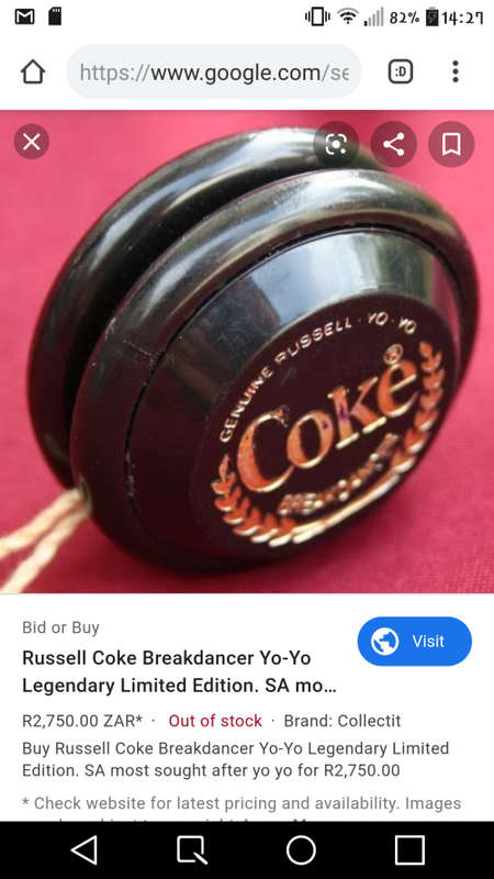 Genuine Russell yo yo Coke Breakdancer