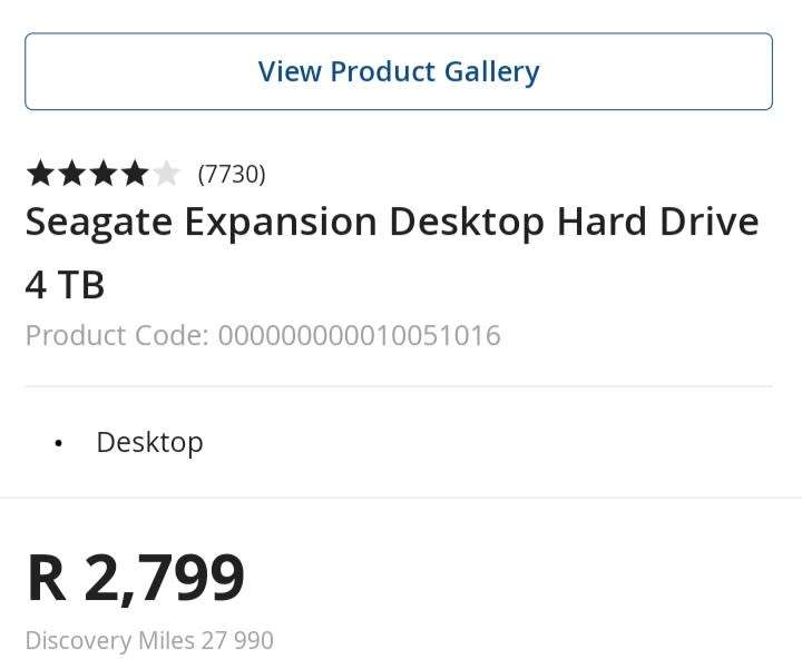 Seagate 4 tb desktop expansion drive