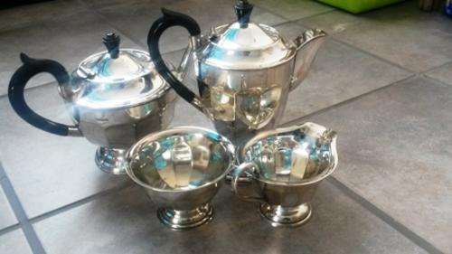 silver plate A1 sheffield tea set 4 piece