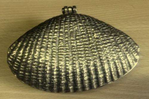 brass vintage clam shell trinket dish/ashtray