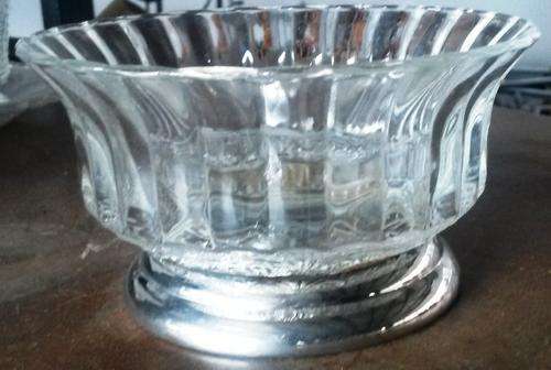 KIG indonesia pressed glass footed bowl