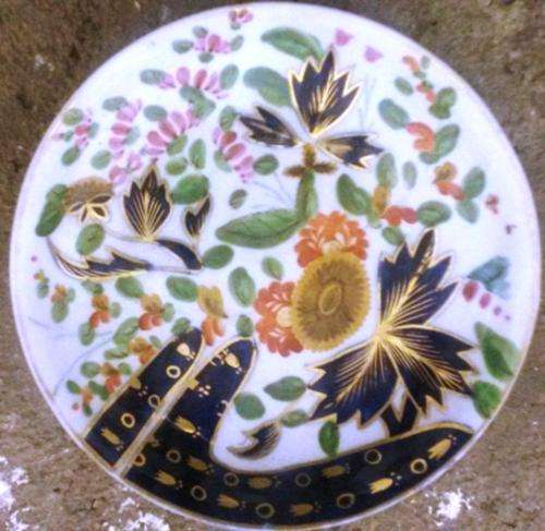 antique english ? old gaudy welsh plate