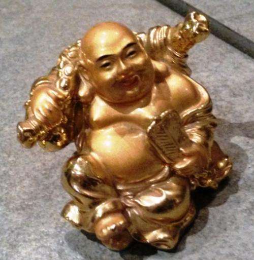 small pretty goldtone vintage budda? nice