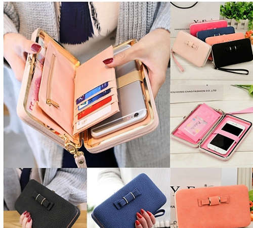 Wallet Phone Card Holder Clutch Large Capacity Long Purse