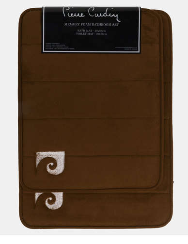 BATHROOM MATS AUTHENTIC PIERRE CARDIN 2 PIECE MAT SET / MARKET VALUE R699