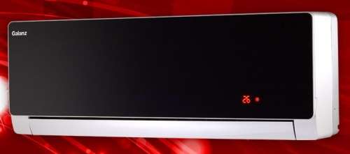 GALANZ  AIR CONDITIONER-12000 BTU-SPLIT WALLUNIT - SILVER MIRROR FINISH-GREAT WORKING **WOW