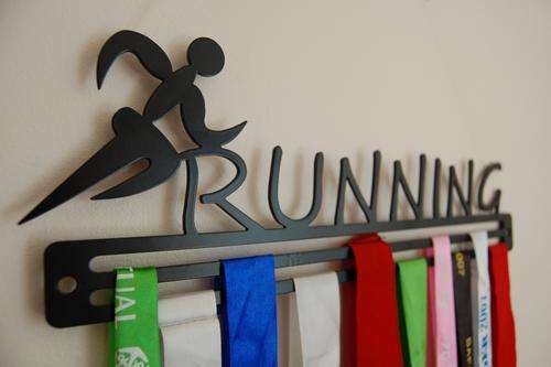 Running Medal Hanger Black