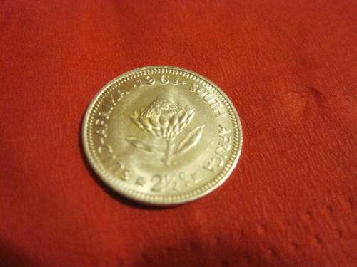 1961 Unity of South Africa silver 2.5 cents