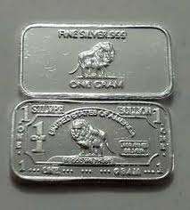 NEW ONE GRAM SILVER LION BAR ***PAYPAL***