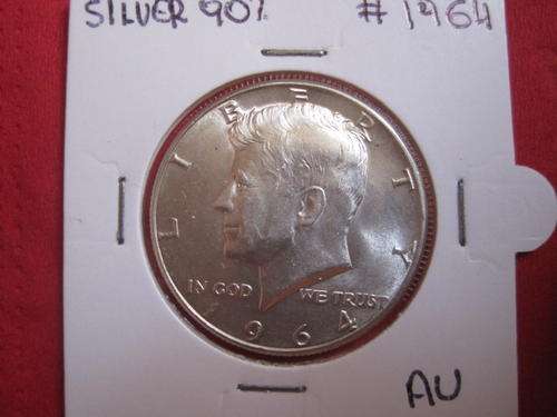 JOHN F KENNEDY 1964 MEMORIAL HALF DOLLAR .900 SILVER
