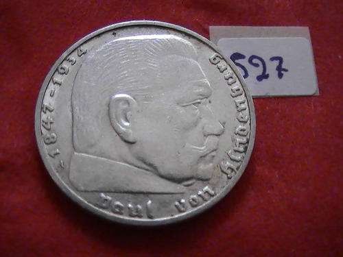 Nazi Germany 2 silver Reichsmarks