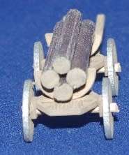 1:72 Scale - Wood Carrying Horse Drawn Wagon - Kit