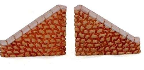 N Scale - Stone Bridge Retaining Wall