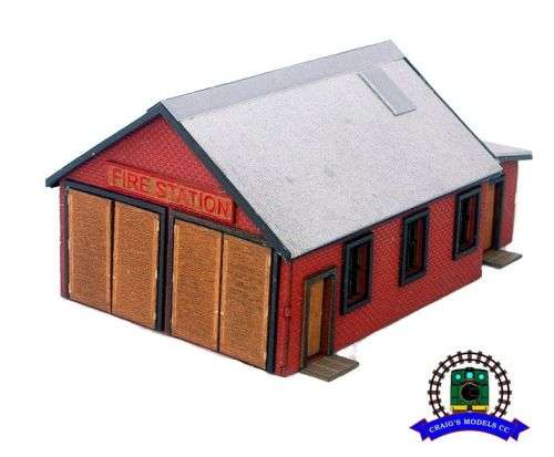 HO Scale - Vintage Fire Station - Bricks