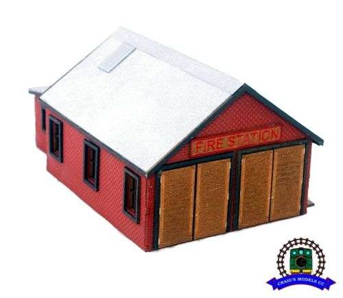 HO Scale - Vintage Fire Station - Bricks