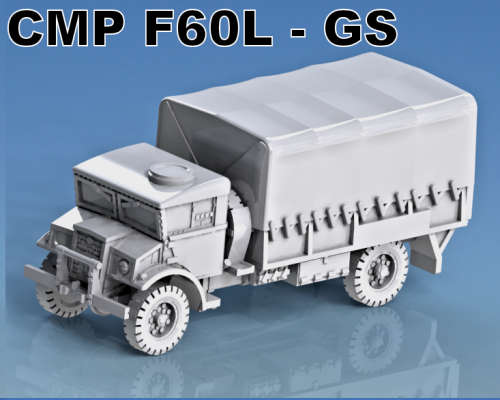 1:72 Scale - CMP F60L-GS 3t Truck - Late Closed