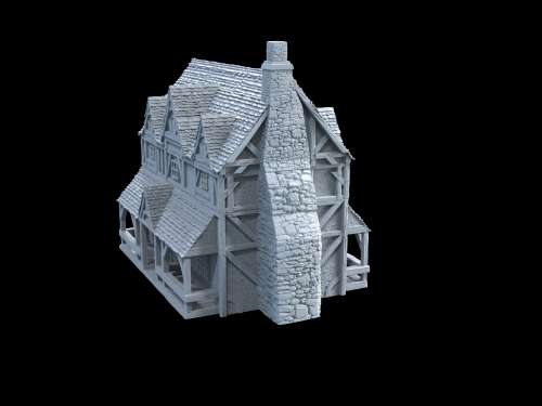 1:72 Scale - Medieval Mannor House