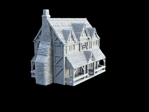 1:72 Scale - Medieval Mannor House