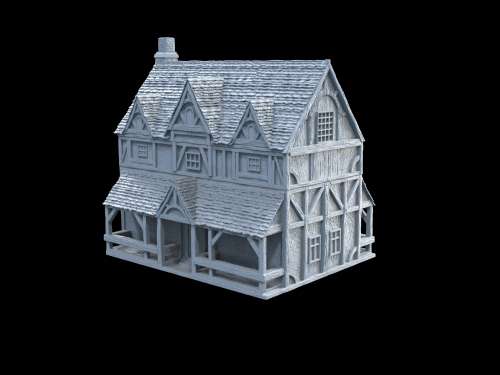 1:72 Scale - Medieval Mannor House