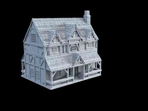 1:72 Scale - Medieval Mannor House