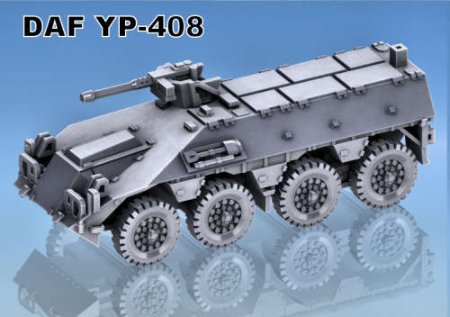 1:72 Scale - DAF YP408 With Commander MG