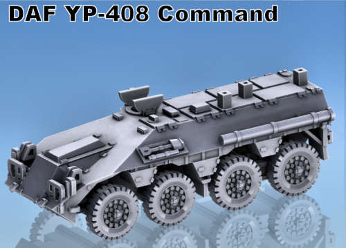 1:72 Scale - DAF YP408 - Commander Hatch Open