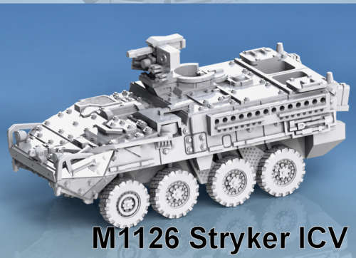 1:100 Scale - M1126 Stryker ICV - Open With FL Weapon Station