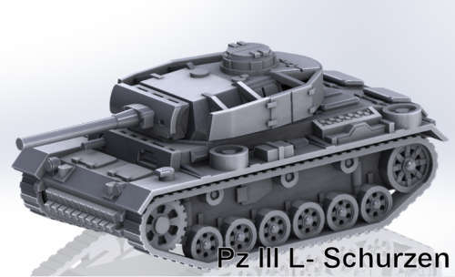 1:72 Scale - Pzkpfw III L - Schurzen