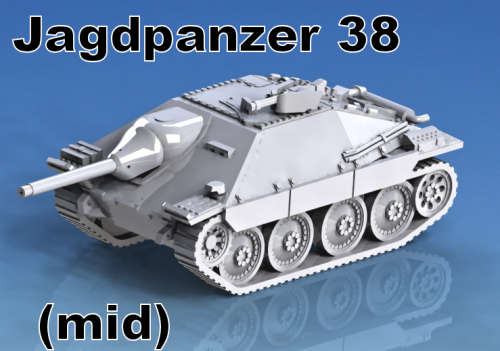 1:72 Scale - Jagdpanzer 38 - Hetzer - Mid