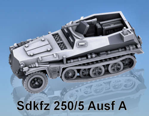 1:72 Scale - Sdkfz 250/A5 - Mid, No AA MG