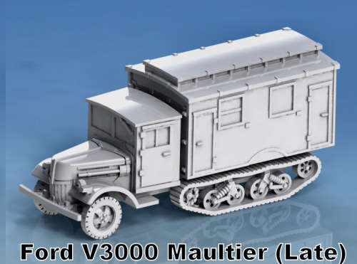 1:72 Scale - Ford V3000 Maultier - Late Ambulance