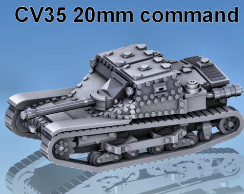 1:87 Scale - CV-35 Command With 20mm Cannon