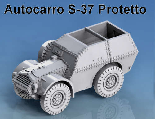 1:72 Scale - Autocarro S-37 Protetto - Rail, Spare