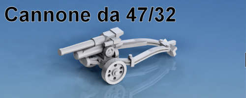 1:72 Scale - Cannone da 47/32 - Towed