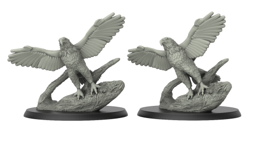 1:87 Scale - American Eagle and Trunk (2 Pack)