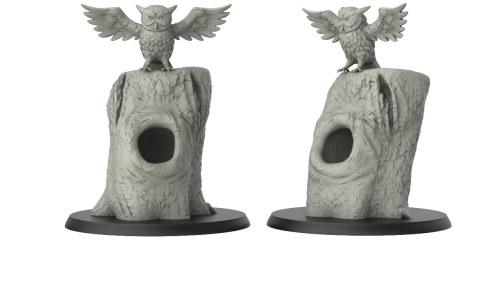 1:72 Scale - Owl and Tree (2 Pack)