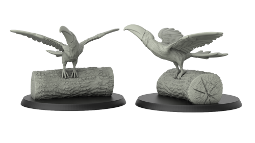 1:87 Scale - Toucan and Tree Trunk (2 Pack)