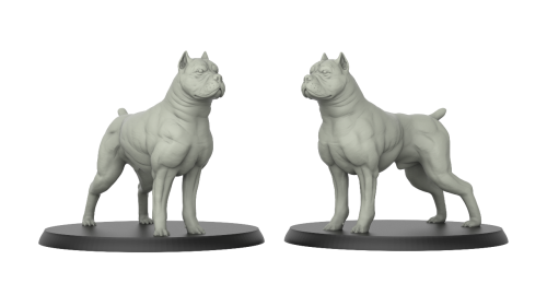 1:87 Scale - Pit Bull (5 Pack)