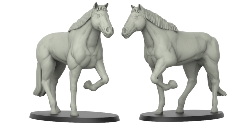 1:72 Scale - Horse 2 (5 Pack)