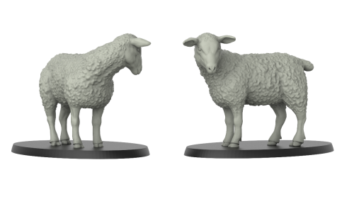 1:72 Scale - Sheep 2 (5 Pack)