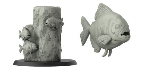 3 Piranhas and Rock