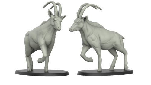 1:87 Scale - Antelope (5 Pack)